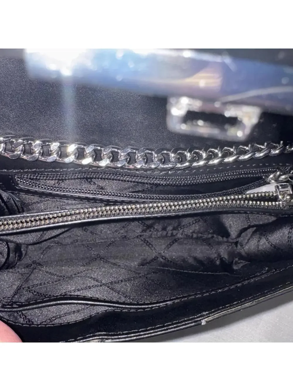 Michael Kors Whitney Large Embellished Rhinestone Studded Shoulder Bag - Picture 5 of 8